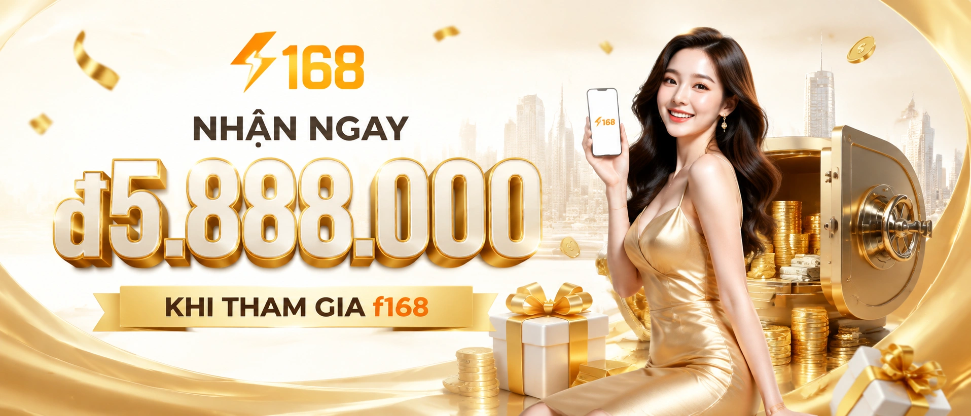 f168 giao diện trang chủ trên mobile
